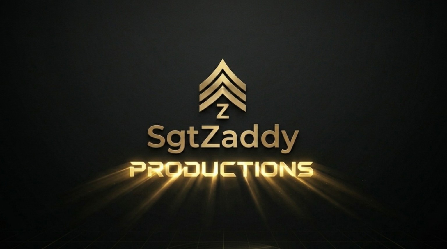 SgtZaddy Productions gold logo